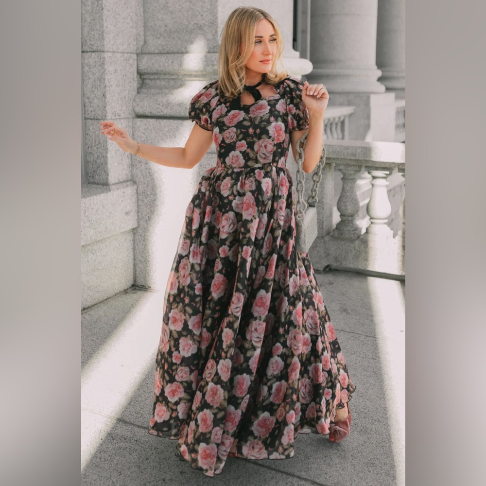 Ivy City Co: Melody Dress, Midnight Rose XL
